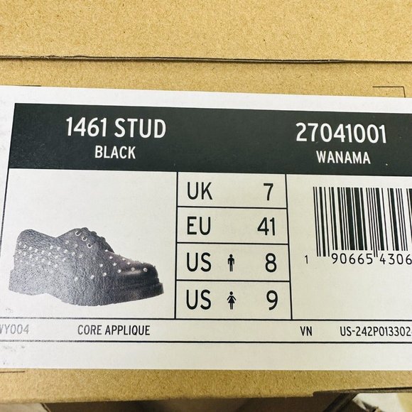 Dr. Martens  1461 Stud Wanama Oxfords - Picture 8 of 9